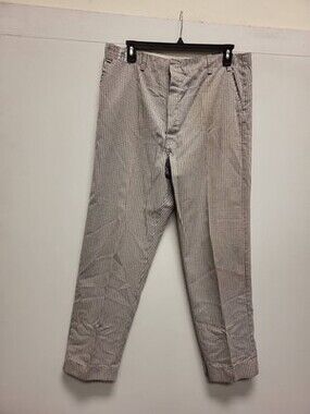 BEST MFG Houndstooth Mens Pants Size 40 Waist Flat Front Trousers USA Made